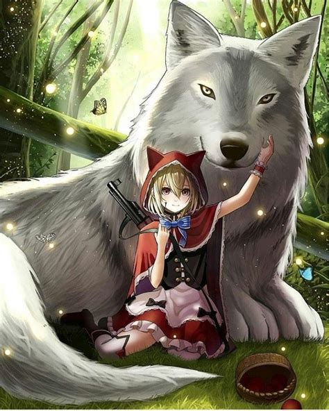 Pin By Vic Moi On Manga Girls Red Riding Hood Art Red Riding Hood Wolf Anime Wolf