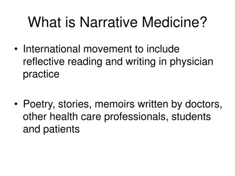 Ppt Narrative Medicine At Unm Ircme Symposium March 16 2007
