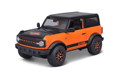 2021 Ford Bronco Badlands Orange Maisto 31530or 124 Scale Diecast