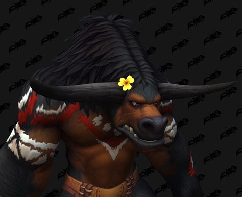 Male Tauren Can Show Hide Flowers In Their Hair In Shadowlands R Wow