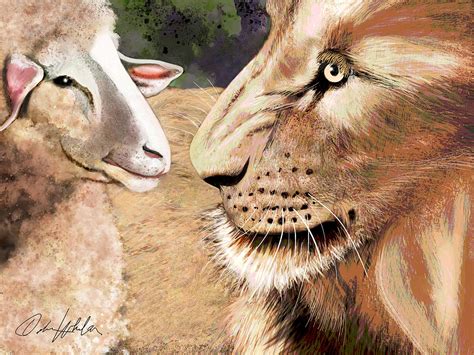 The Lamb Of God And The Lion Of Judah Digital Art By Debra Whelan