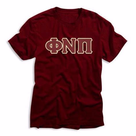 Kappa Alpha Psi Phi Nu Pi 3 Letter Tee Krimson Or Maroon Nupemall