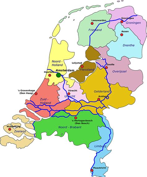 Image vectorielle gratuite: Pays Bas, Carte, Géographie - Image gratuite sur Pixabay - 28626