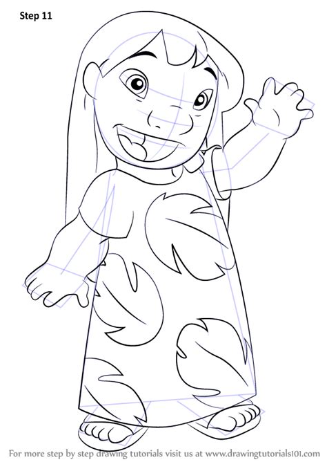 Learn How To Draw Lilo Pelekai From Lilo And Stitch Lilo And Stitch