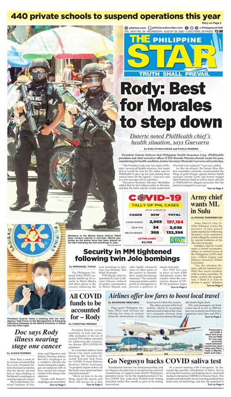 The Philippine Star August 26 2020 Newspaper Get Your Digital