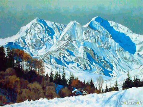 49 Winter Mountain Screensavers And Wallpaper On Wallpapersafari