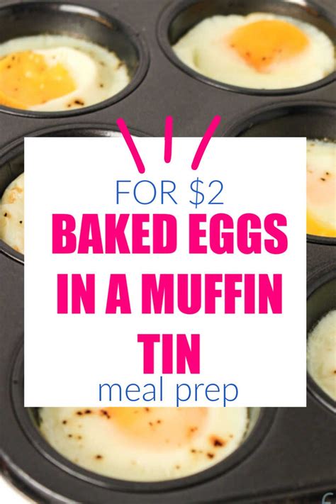 How To Bake Eggs In A Muffin Tin For Meal Prep Breakfast Recipe