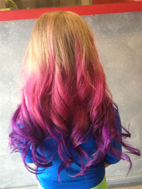 Ombre Hair Purple Pink Colorful Hair Photo Hair Styles Ombre