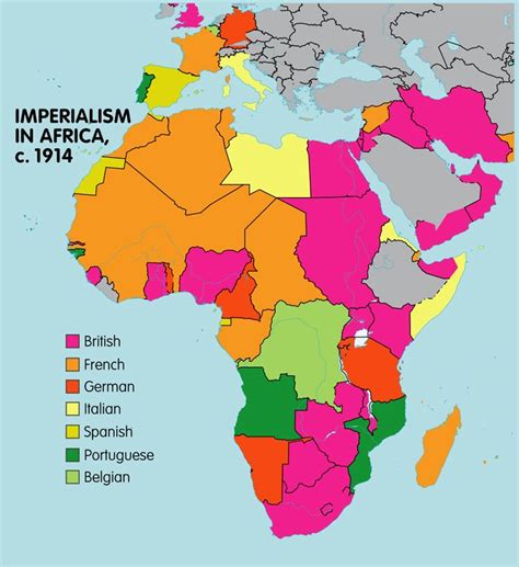 A Map Of Imperialism In Africa During The Great War It Shows How