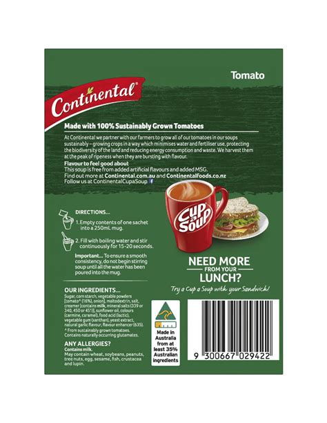Continental Cup A Soup Classic Tomato 80g Allys Basket Direct