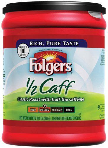 Folgers Half Caffeinated Ground Coffee 108 Ounce Packages Pack Of 6 Coffee Folgers