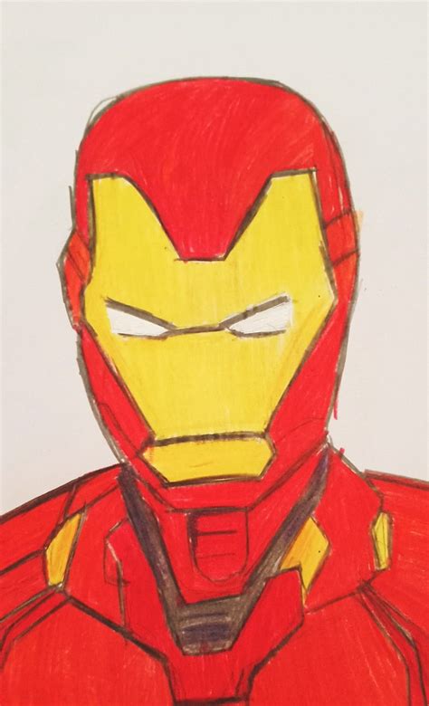 Iron Man Drawing Iron Man Pencil Colouring Iron Man Avengers In