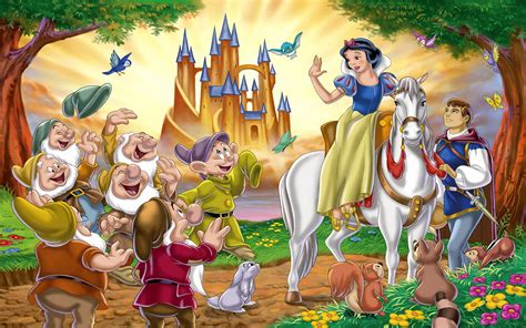 Snow White Is Saying Goodbye To Seven Dwarfs Are Men For Prince Florian