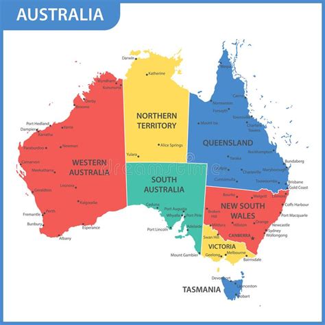 Australia Map States And Capitals Map