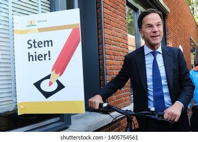 Netherlands Prime Minister Mark Rutte Leaves Stock Photo 1405754561