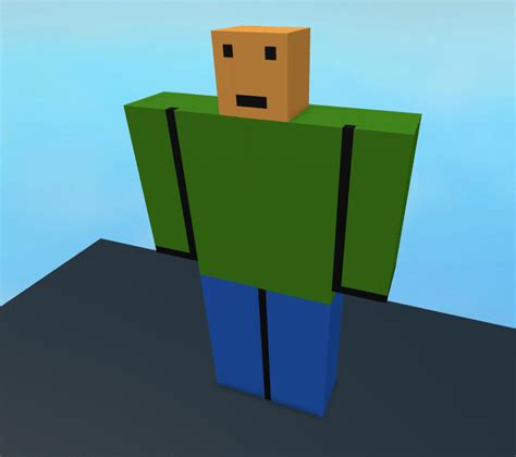 Giant Noob I Created In 2009 Each Block Placed Individually Rroblox