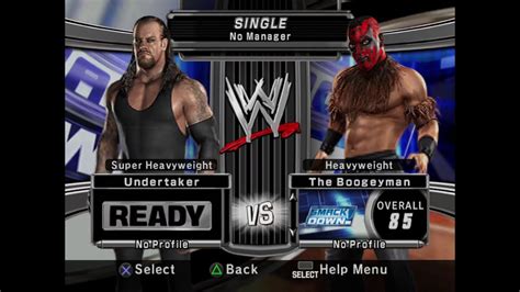 Undertaker Vs The Boogeyman Wwe Smackdown Vs Raw