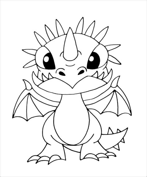 How To Train Your Dragon Baby Coloring Page Coloringbay