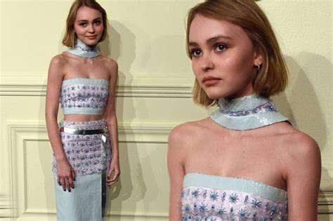 Johnny Depps Daughter Lily Rose 15 Stuns In Stylish Two Piece As She