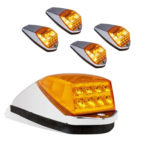 Buy Amber Led Cab Marker Lights Kit For Semi Truck Dot Fmvss 108 Sae