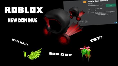 Wait What Toy Code Dominus New Dominus Roblox Other Items Youtube