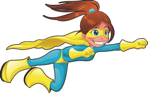 Superheroes Clipart Flying Superheroes Flying Transparent Free For