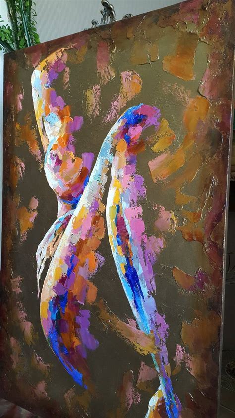 Painting Bright Love Nude Girl Naked Woman Painting By VIKTORIJA