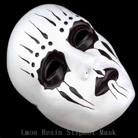 100 New Resin Gmask Slipknot Joey Cosplay Mask Scary Mask White
