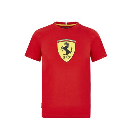 Scuderia Ferrari Scuderia Ferrari F1 Kids Large Shield T Shirt Black