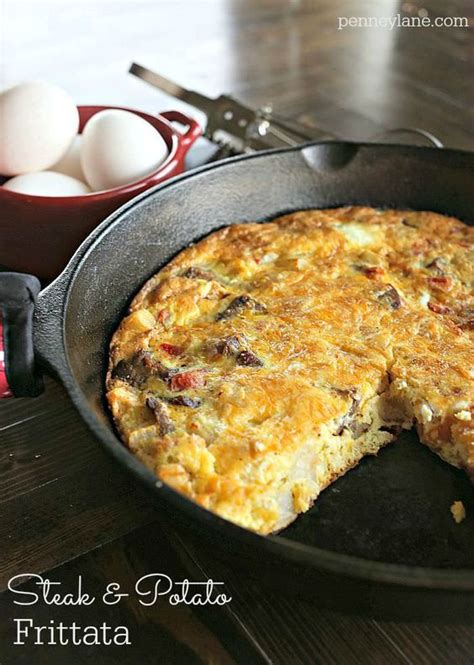 A Simple And Delicious Frittata For The Meat Lovers Made With Steak And