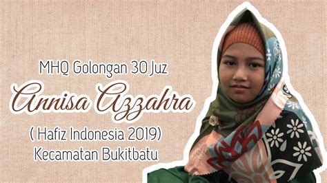 annisa azzahra hafiz indonesia 2019