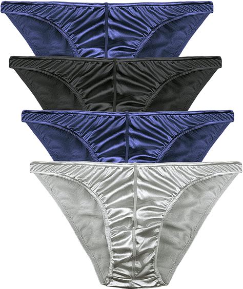 mens satin bikini briefs panties small to 3xl silky sexy mens underwear multi pa ebay