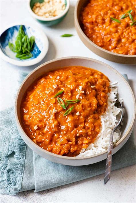 Simple Red Lentil Curry Creamy And Flavorful Healthy Nibbles By