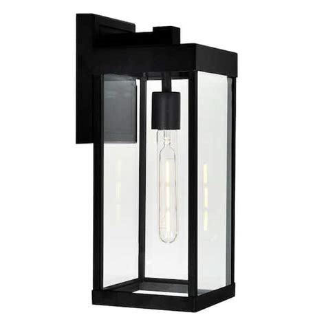 Cwi Lighting Windsor 1 Light Black Outdoor Wall Sconce 1695w7 1 101