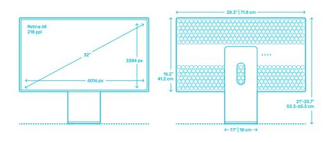 Computer Monitors Displays Dimensions And Drawings