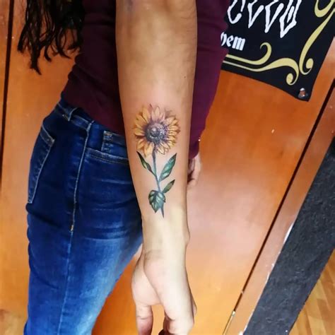 Sunflower Tattoo Ideas Youll Actually Want Forever Womensew