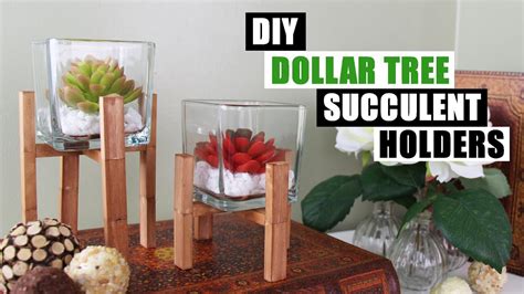 The most common dollar tree diy material is wood. DIY DOLLAR TREE SUCCULENT HOLDERS DIY Home Decor - YouTube