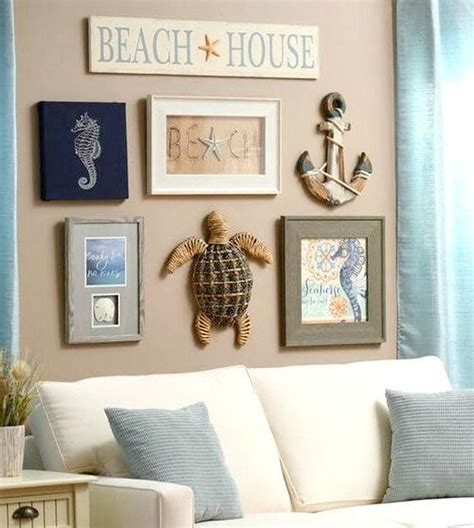 48 Awesome Nautical Wall Decoration Ideas To Get Unique Look Cottage