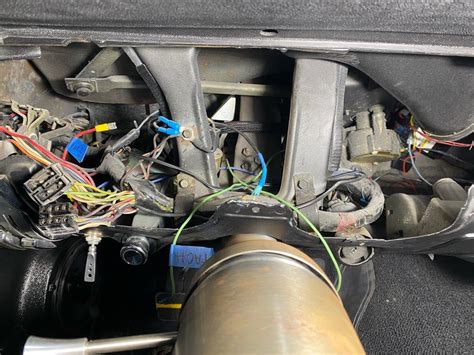 Does 1968 Mustang Main Wiring Harness Behind Dash Run Over Or Under The