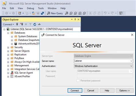 Connect To An Availability Group Listener Sql Server Always On