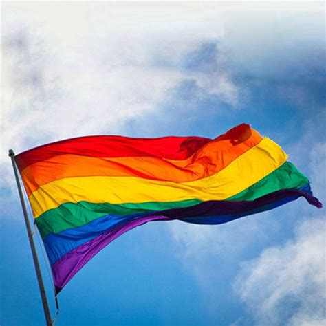 lgbt rainbow flag lesbian gay parade banners lgbt pride flags polyester colorful rainbow flag