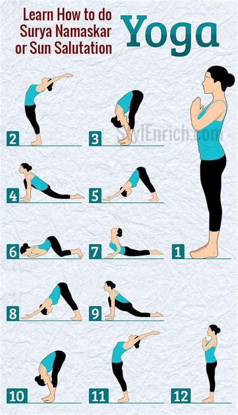 Infographic Yoga Poses Workout Concept Morning Sequence Flat Design