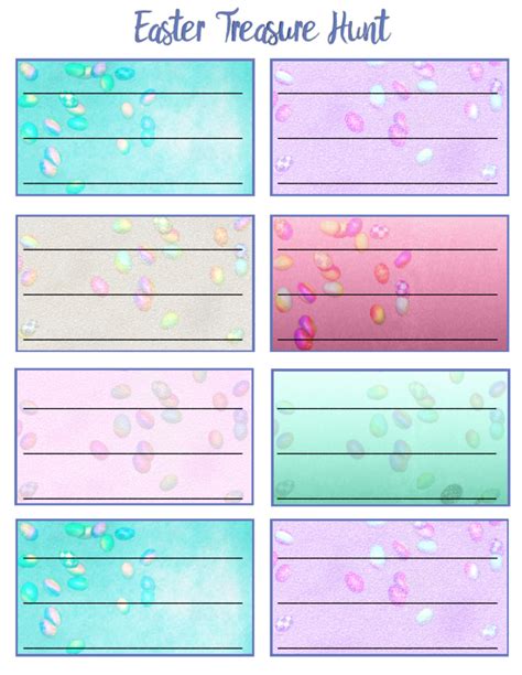 We did not find results for: Free Printable Easter Treasure Hunt: 24 Mix & Match Clue ...