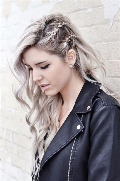 A mini braid is created on the sides along with some curls. 25 Effortless Side Braid Hairstyles to Rock This Season ...
