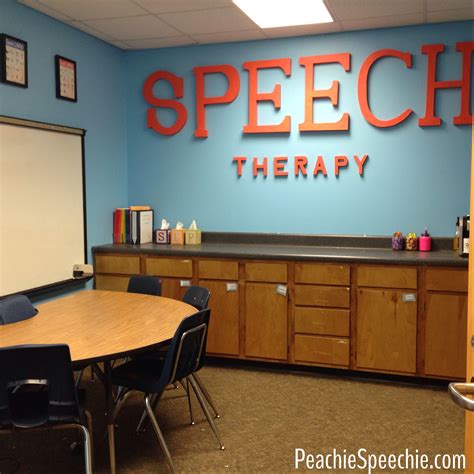 A Very Peachie Speechie Room Makeover Speech Room Style