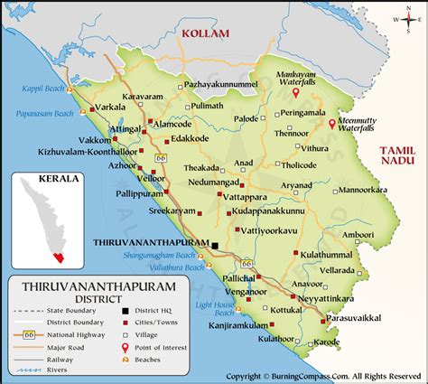 Pdf Of Thiruvananthapuram District Map Thiruvananthapuram District Map Pdf