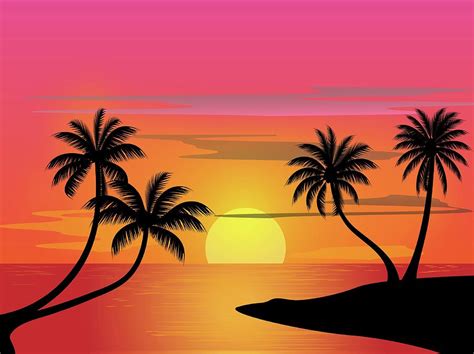 Pink Sunset Beach Art Print Ubicaciondepersonascdmxgobmx