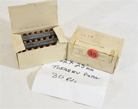 80 Rounds 762x25 Tokarev Ammunition Landsborough Auctions