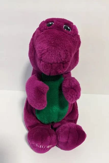 Vintage Barney The Dinosaur 13 Plush 1992 Lyons Group Purple Stuffed
