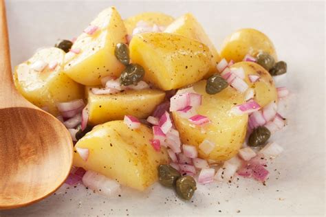 Classic cover 2 pounds whole russet or yukon gold potatoes with cold salted. Chunky potato salad - Recipes - delicious.com.au